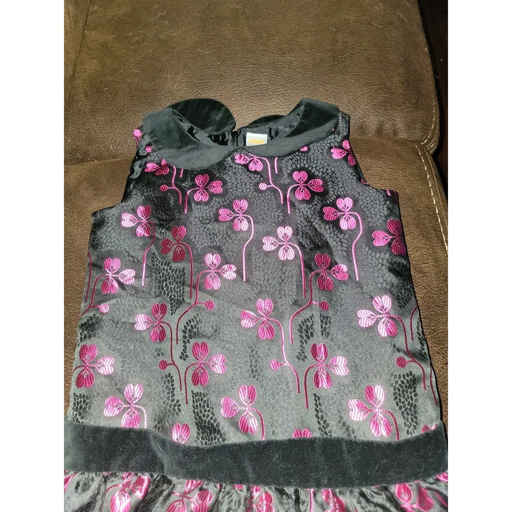 Gymboree holiday gems black Christmas Dress size 7‎